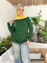 [Long-Shirt-XL-Green] تيشرت بيزك YANDA (اخضر, XL )