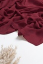 [cotton - 1227] ايشارب قطن ساده (احمر غامق)