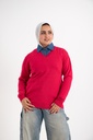 [pullover-2xl-fuchsia] V بلوفر YANDA (فوشيا, 2XL)