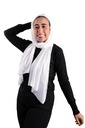 [SHIF-29852] ايشارب شيفون كريب سادة Jamila (ابيض)