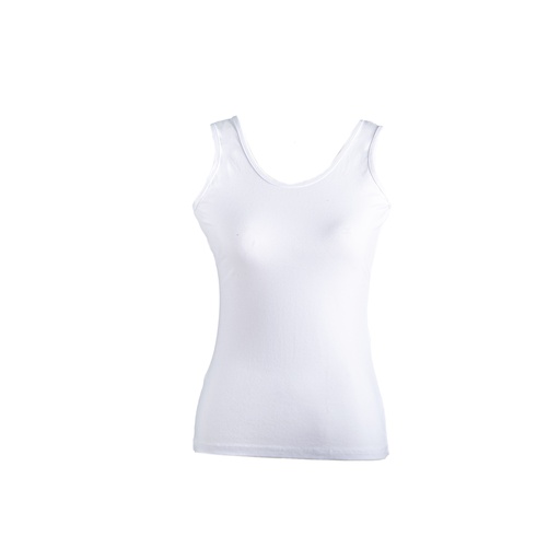 [TOP-34609] توب حمالة عريضة قطن Carina (ابيض, 2XL)