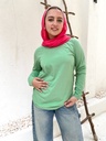 [Long-Sleeve-Shirt-2XL-Olive] تيشرت بيزك YANDA (زيتونى, 2XL)