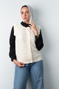 [Wool vest-2XL-Off white] ڤيست صوف YANDA (اوف وايت, 2XL)