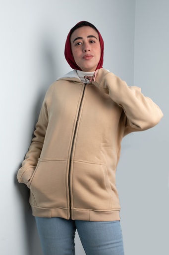 [Sweatshirt-M-beige] سويت شيرت YANDA (بيج, M)