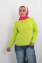 [Long-Shirt-2XL-lemon] تيشرت بيزك YANDA (لمونى, 2XL)