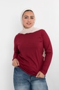 [Long-Shirt-2XL- burgundy] تيشرت بيزك YANDA (نبيتى, 2XL)