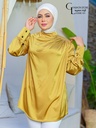 [S- bl-2XL -mustard] بلوزه ستان ساده FASHION STORE (مستردة, 2XL)