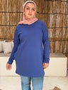 [T-shirt Over size- XL-Indigo] تيشرت اوفر سايز YANDA (انديجو, XL )