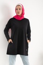 [T-shirt Over size- 2XL-black] تيشرت اوفر سايز YANDA (اسود, 2XL)