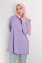 [T-shirt Over size-2XL-purple] تيشرت اوفر سايز YANDA (موف, 2XL)