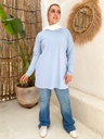 [Oversize-2XL-BabyBlue] تيشرت اوفر سايز YANDA (بيبي بلو, 2XL)