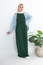 [Dress Basic Cut- 2XL-green] فستان بيزك كت   YANDA (اخضر, 2XL)