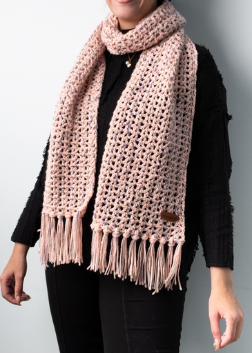 [wool -Pink] كوفيه صوف هاند ميد